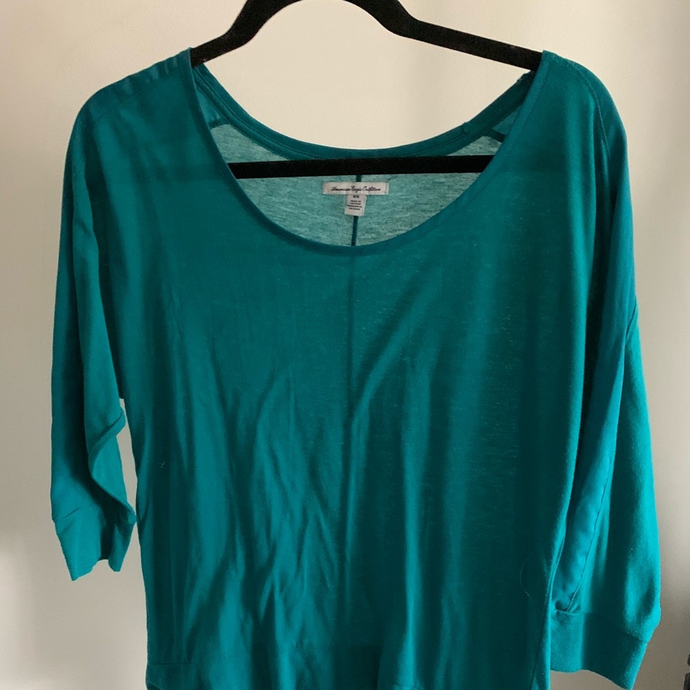 Teal Half sleeve shirt